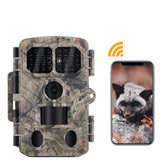 4K 48MP Wildlife Hunting Trail Camera Photo Traps with 0.2s Fast Trigger Time Bluetooth/WIFI with Distance 100m