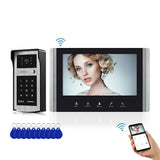 7 Inch Wifi Video Door Phone Intercom Smart TUYA for Home Monitor entry system With Password/RFID Card Unlock Waterproof Camera