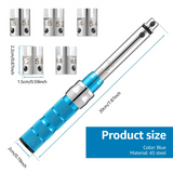 Spoke Torque Wrench, 2-10 NM Motorcycle Spoke Wrench Set, Steel Torque Wheel Spoke Spanner with Storage Box, 5.0-6.8mm