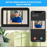 -Wifi Enabled 4.3-Inch LCD Visual Cat' S Eye Peephole Camera Night Vision 1080P Digital Door Detector Home& Outdoor Use
