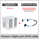 8-Bay NAS Computer Case with SAS/SATA Hot-Swap Backplane, Support MATX Motherboard, Full-Height PCIe | for Home Server Storage