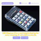 DIY Calculator Kit LED Display Calculator Electronic Making With Batteries For Learn Soldering Assembly Practice