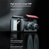 NEW ARRIVAL 4Inch IPS HD 1080P Car Dvr Recorder Dash Cam IR Night Vision Wide Angle Parking Monitor Camera Front Inside Rear Cam