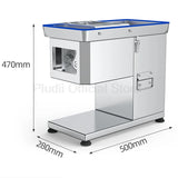 1800W Commercial Meat Slicer SUS Meat Cutter 8KG/Min Auto Multi Functional Meat Grinder For Restaurant Kitchen Food Processing