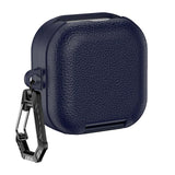 PU Leather Protective Case Cover Fits for Samsung Galaxy Buds4/4Pro Protective Skin Cover with Carabiner Shockproof Anti‑Drop
