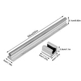 -Linear Rails And Bearings,1Pcs Linear Guide Rail 500Mm +2Pcs Linear Bearing 12Mm Slide Blocks SBR12UU