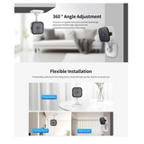 NEW ARRIVAL 3MP Security Camera Dual Band 2.4G 5G WIFI IP Camera AI Humanoid Detection Home Security CCTV Baby Monitor EU Plug