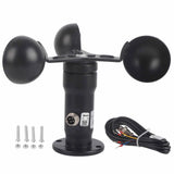 4-20mA Pulse Signal Output Aluminum Alloy Wind Speed Sensor Anemometer Wind Speed Detector