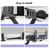 Under Table Hanging Holder For PS5/For PS5 Slim Game Console Stander Bracket Earphone Gamepad Desktop Game Control