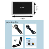 5inch Silver IPS LCD Monitor with USB Type C and 9 pin Cable for PC Case CPU GPU Temp