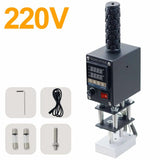 Hand-Held Leather Hot Foil Stamping Machine Copper Mould Wooden Paper LOGO Labeling Soldering Embossing Tool Heating Size 8*10cm