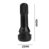 1pc/4pcs Car Wheel Tyre Valve Portable Snap-in Tubeless Tire Tyre Valve Stem Black Rubber Valve Stems for Car Wheel Tyre Valve