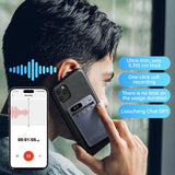 OEM ODM Support 118 Language 64GB Memory Transcribe Smart Magnet Dictaphone Audio Recorder AI Voice Recorder for Lecture Meeting