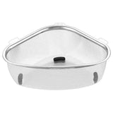 1 PC Kitchen Sink Drain Basket Stainless Steel Triangle Food Vegetables Peel Egg Filter Storage Organizer