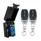 433Mhz Wireless Remote Control Switch AC 85-256V Relay 2 Channels Receiver Module For Garage Doors, Curtains, Lighting