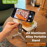 Travel Phone Holder Tripod Magnetic Phone Mount Portable Aluminum Alloy Clip for Hands-Free Viewing for iPhone Samsung