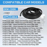 Extended Cab Door Seal Weatherstrip For GMC Sierra Silverado X-Cab 2000-2006 Replace 5130971 5130969 DWL111499