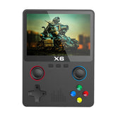X6 Game Console 3.5 Inch IPS Screen Portable Game Console 2000mAh ATJ22735 32bit RISC Support Handle Connection Children Gifts