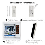 6.86inch 480x1280 Bar IPS LCD Monitor White/Black PC Case Monitor USB Port Built-in Theme Diy CPU GPU Temp