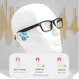 Smart Eyewear HD Voice Call Bluetooth Music Touch Control Glasses Anti Bluelight Eyeglasses IP5 Waterproof Sweatproof Sunglasses