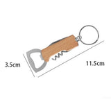 50pcs Portable Corkscrew Bottle Opener Keychain