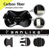 SANLIKE Fishing Fighting Rod Holder Adjustable Belt Waist Carbon Fiber Fish Rod Holder Fishing Accessories Fishing Tackle