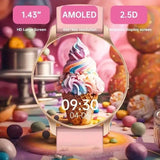 SENBONO 1.43INCH AMOLED Screen Smart Watch Answer Call Always on Display Dial Custom 100+ Sport Modes Smartwatch for Men Women