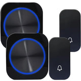 SMATRUL Waterproof Wireless DoorBell Door Bell Ring Chime Call Night Light No Battery EU Plug Self-Powered 1 Button 1 Receiver