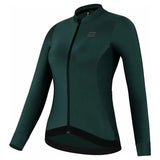 SPAKCT Women Cycling Jersey Bicycle Clothing MTB Mountain Bike Clothes Female Warm Tops Winter Fleece Thermal Long Sleeve