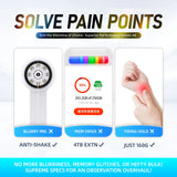 V19 Handheld Mini Digital Magnifier Microscope 200X Zoom 12MP HD Anti-shake Electronic Magnifying Glass with 8 LEDs 2inch IPS