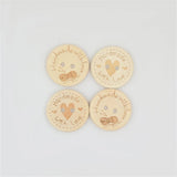 500pcs Wooden Handmade Button 2 Hole DIY Decor Sewing Buttons