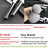 Popular Eco Friendly 15piece Kabuki Black Competitive Professional Makeup Brush Set with Case