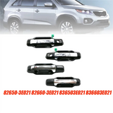 Exclusive 4Pcs Exterior Door Handle For Kia Sorento 03-09 82650-3E021 82660-3E021 836503E021 836603E021 Front Rear Left/Right-A