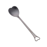 30pcs Heart Shaped Stainless Steel Teaspoons Coffee Spoon