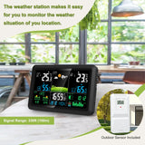 7.5-Inch Weather Clock Weather Forecast Indoor Outdoor Temperature And Humidity Meter Weather Station 2025 New