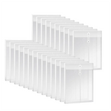 GW-A4 Size Clear Plastic Envelopes Set With String Closure, Expandable Files Document Folder, File Bag Kit For Office 24Pcs