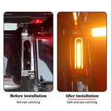 Rear Fender LED Light For Touring Road Glide Ultra 2014-Up Saddlebag Filler Turn Signal Brake Lamp