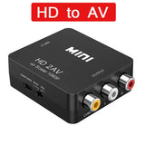 RCA AV to HDMI-compatible Converter AV/CVSB L/R Video Box HD 1080P 1920*1080 Support NTSC PAL Output AV To HDMI-compatible