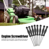 8Pcs/Set Garden Carburetor Adjustment Tool Kit Iron Engine Tune Up Screwdrivers 15.5cm Length 203g Weight for Stihl Husqvarna