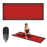 2026 Newest LED Red Light Therapy Yoga Mat 660nm 850nm Whole Body near Infrared Relaxation Mat for Home Health Large Size