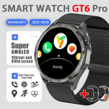Watch6pro Smartwatch 1.5 Inch HD IPS Screen GPS Motion Tracking Bedlight BT Call Altitude Pressure Dynamic Island Health Monitor