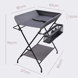 Foldable Portable Baby Diaper Table Newborn Care Table Baby Massage Touch Bath Changing Table