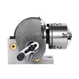 Precision 4 Inch Dividing Head for Milling Machine with 3 Jaw Chuck Semi Universal Rotary Table Metalworking Tool