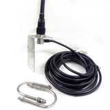 B27B 3X VHF Marine Antenna 156-163Mhz Rubber Waterproof Mast Aerial With 5M RG-58 Cable For Boat Sailboat Yacht