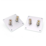 2-Bit Audio Speaker Terminal Square Copper Binding Post Loudspeaker Box Wiring Terminal Board 80x80mm Accessories