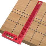 300mm CrossLine Calibration Ruler T-Type Scribing Marking Gauge Aluminum Alloy Height Gauge Woodworking Measuring Ruler