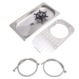High Pressure Washing With Drain Drip Tray Hose for Bar 304 Stainless Steel Pitcher Rinser Cup Washer Glass Cleaning Rinser