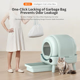 New WIFI OEM Automatic Smart Pet Cat Litter Box Big Size Fresh Air Tray PP Material Eco-friendly Automatic Cat Toilet Litter Box