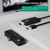 Wireless Type C to HDMI Video Transmitter Receiver Kit for TV Camera Projector Phone PC