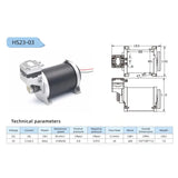 Miniature DC 24V Vacuum Pump – Low Noise Piston Air Pump for Suction and Inflation